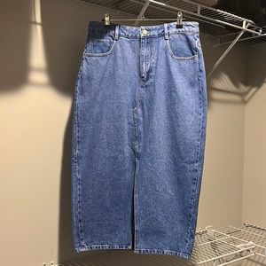 Zara denim pencil skirt